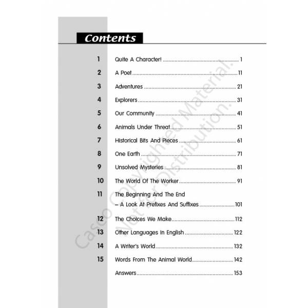 Vocabulary Workbook Primary 5